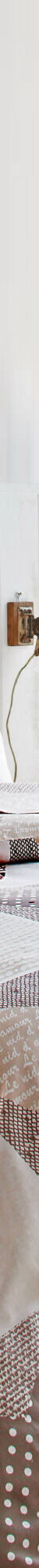 Linge de lit Lovely en flanelle imprimé coeurs  (taupe / rouge) Linge de lit Lovely en flanelle imprimé coeurs  (taupe / rouge)